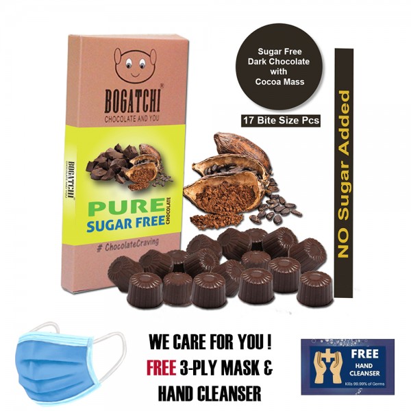 Sugar FREE Healthy Chocolate Bites, 17 Pcs